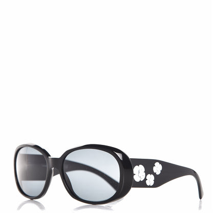 Chanel Camellia CC Sunglasses 5113 Black 1 of 9