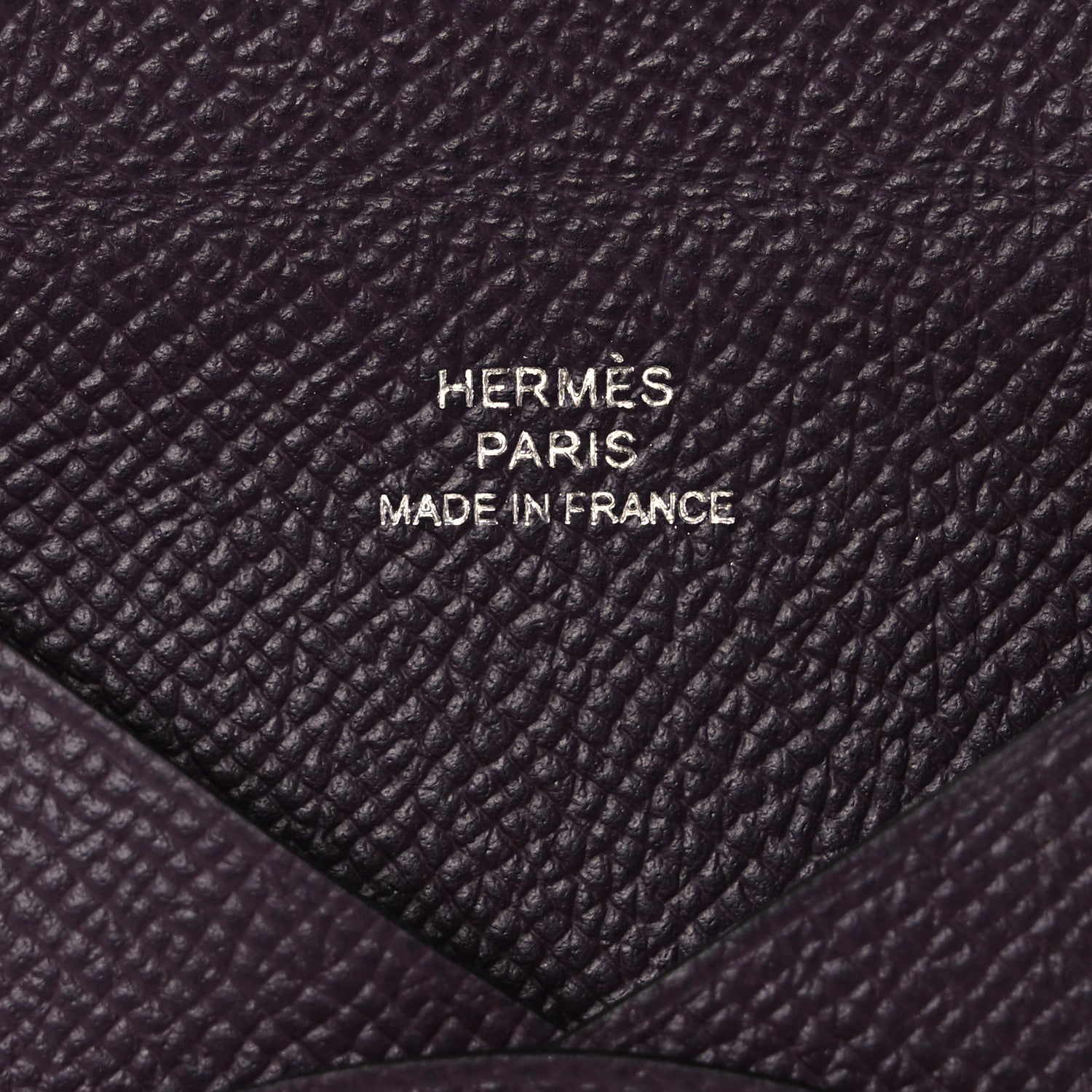 Hermes Epsom Calvi Card Case Raisin 6 of 8
