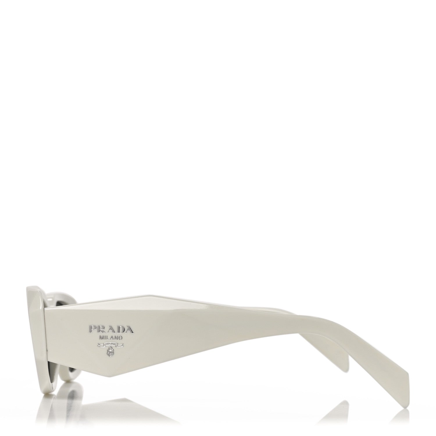 Prada Acetate Symbole Sunglasses SPR 17W White White 7 of 14