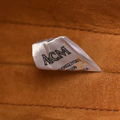 MCM Calfskin Ottomar Monogram Medium Klara Shoulder Bag Blue 6 of 8