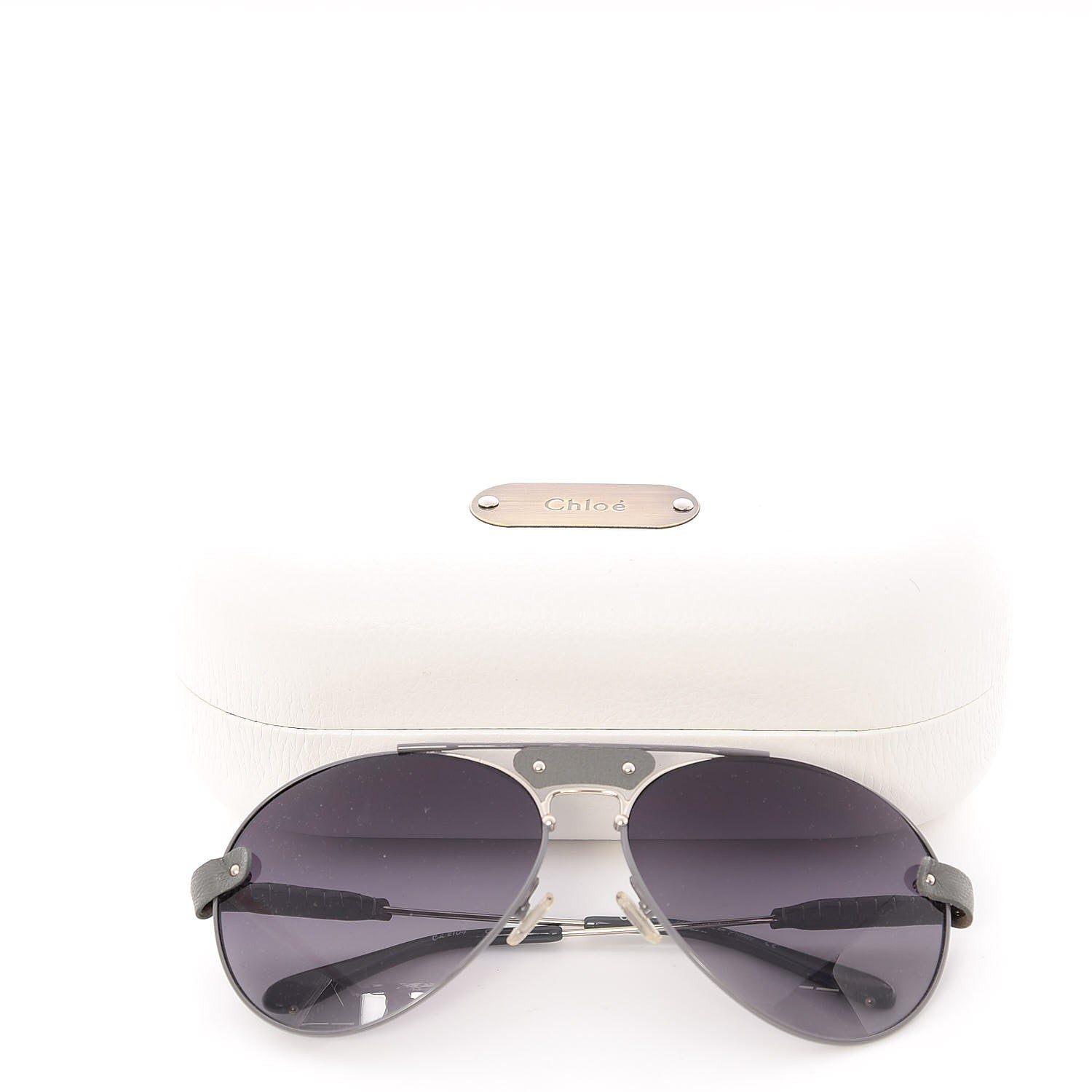 Chloe Tamaris Aviator Sunglasses CL 2104 Grey Silver 7 of 7
