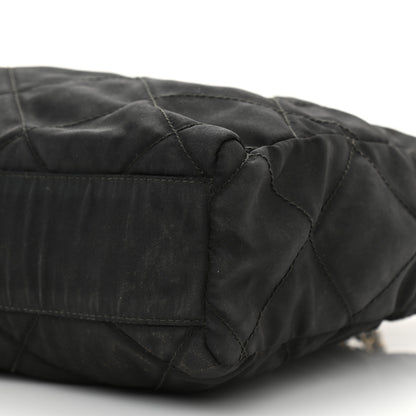Prada Nylon Tessuto Impuntu Quilted Shoulder Bag Black 9 of 12