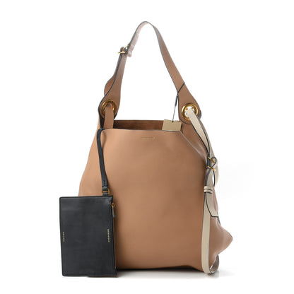 Burberry Calfskin Medium Grommet Hobo Light Camel Black 1 of 11