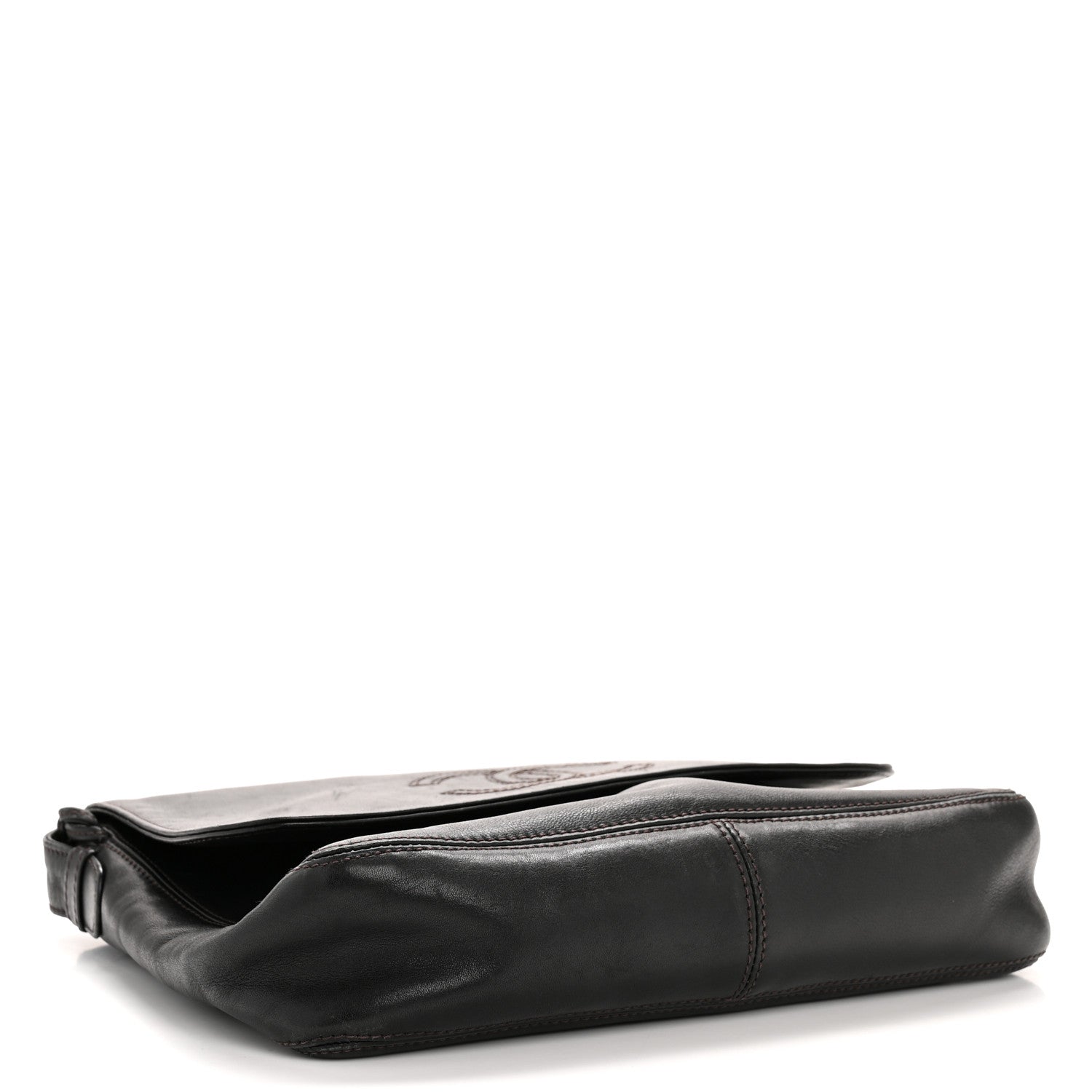 Chanel Lambskin CC Tassel Shoulder Flap Bag Black 4 of 14