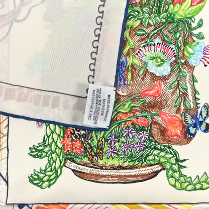 Hermes Silk Chevaloscope Scarf 90 Rose Nacre Vert Multicolor 3 of 3
