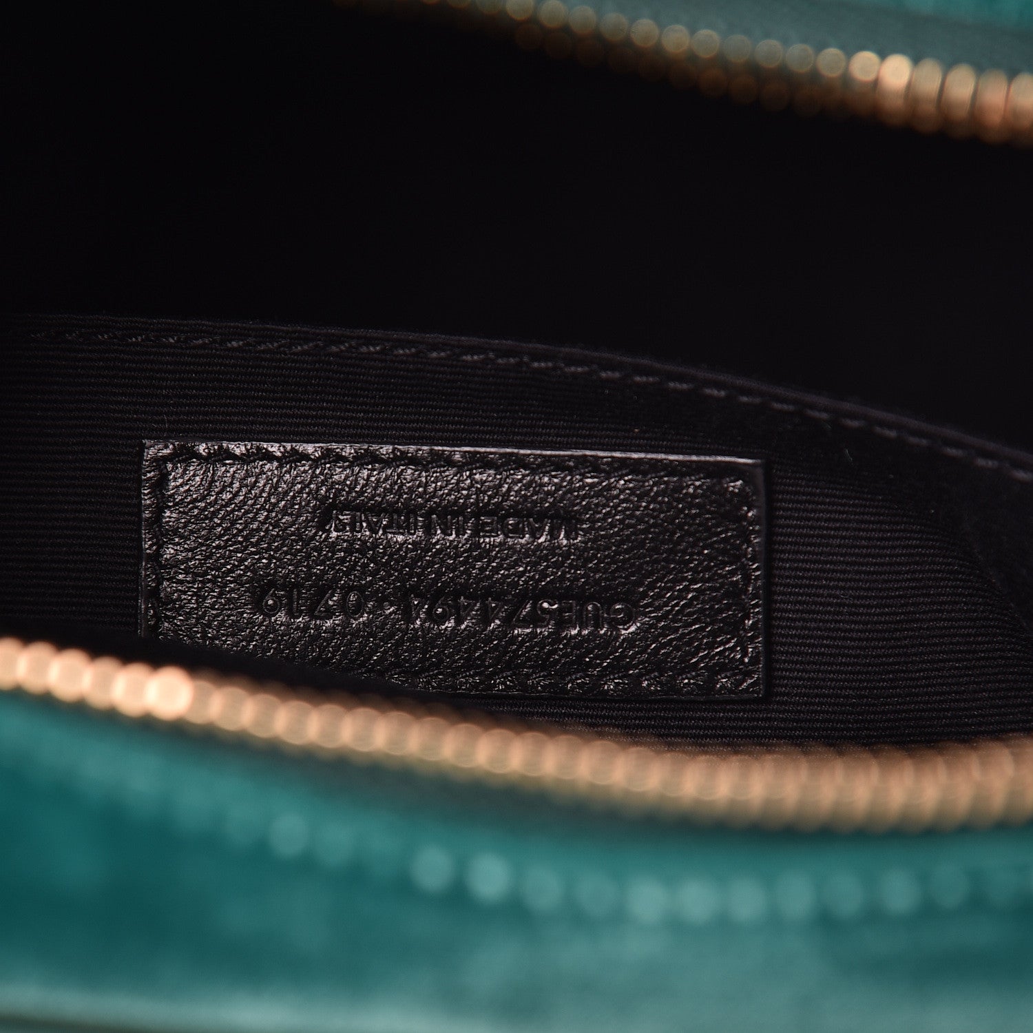 Saint Laurent Velvet Matelasse Monogram Lou Camera Bag Deep Malachite 7 of 10