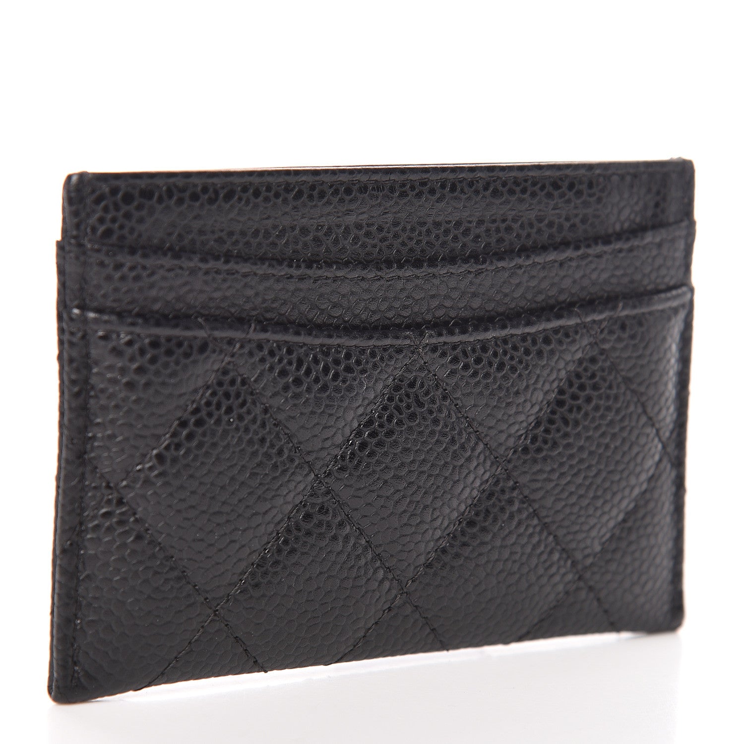 Chanel Caviar Quilted Card Holder Black 3 of 9