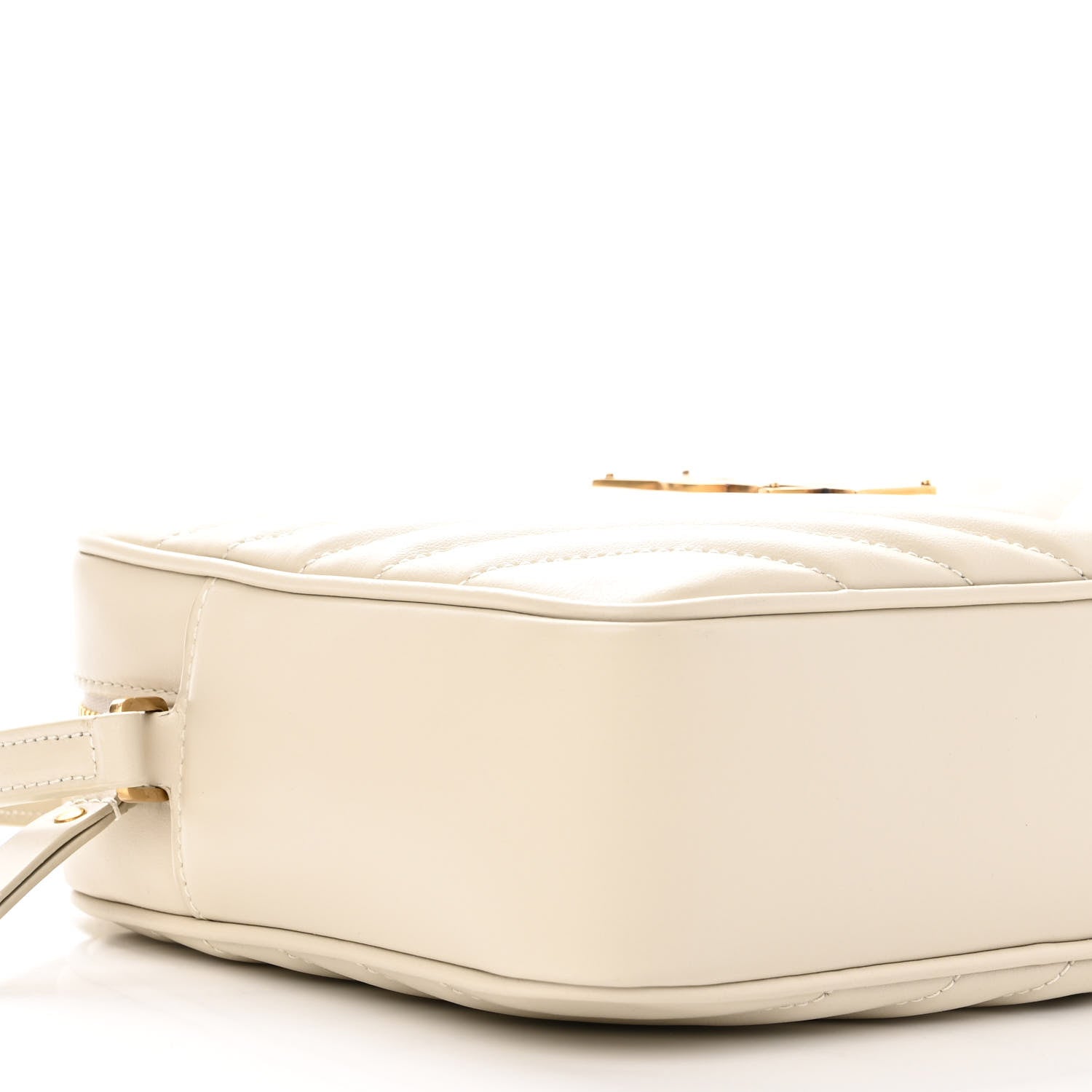 Saint Laurent Calfskin Matelasse Monogram Lou Camera Bag Crema Soft 8 of 12