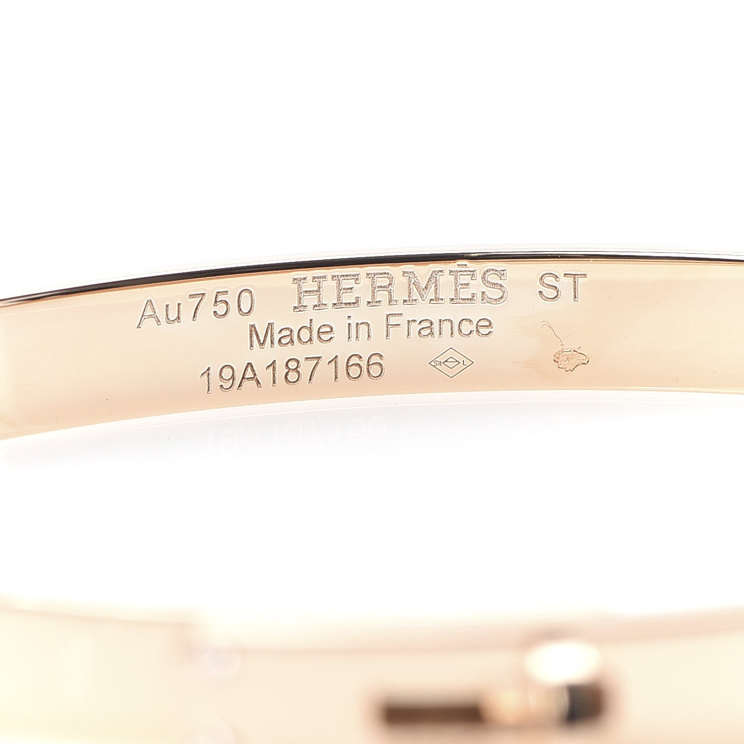 Hermes 18K Rose Gold Diamond PM Kelly Bracelet ST 4 of 6