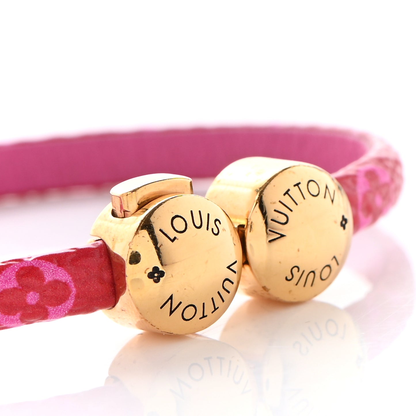 Monogram Mini Historic Bracelet 17 Fuchsia