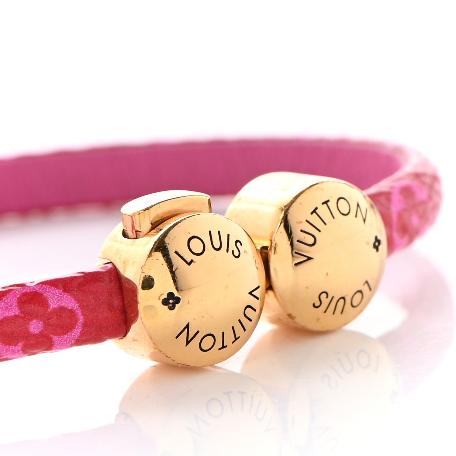 Louis Vuitton Monogram Mini Historic Bracelet 17 Fuchsia 8 of 9