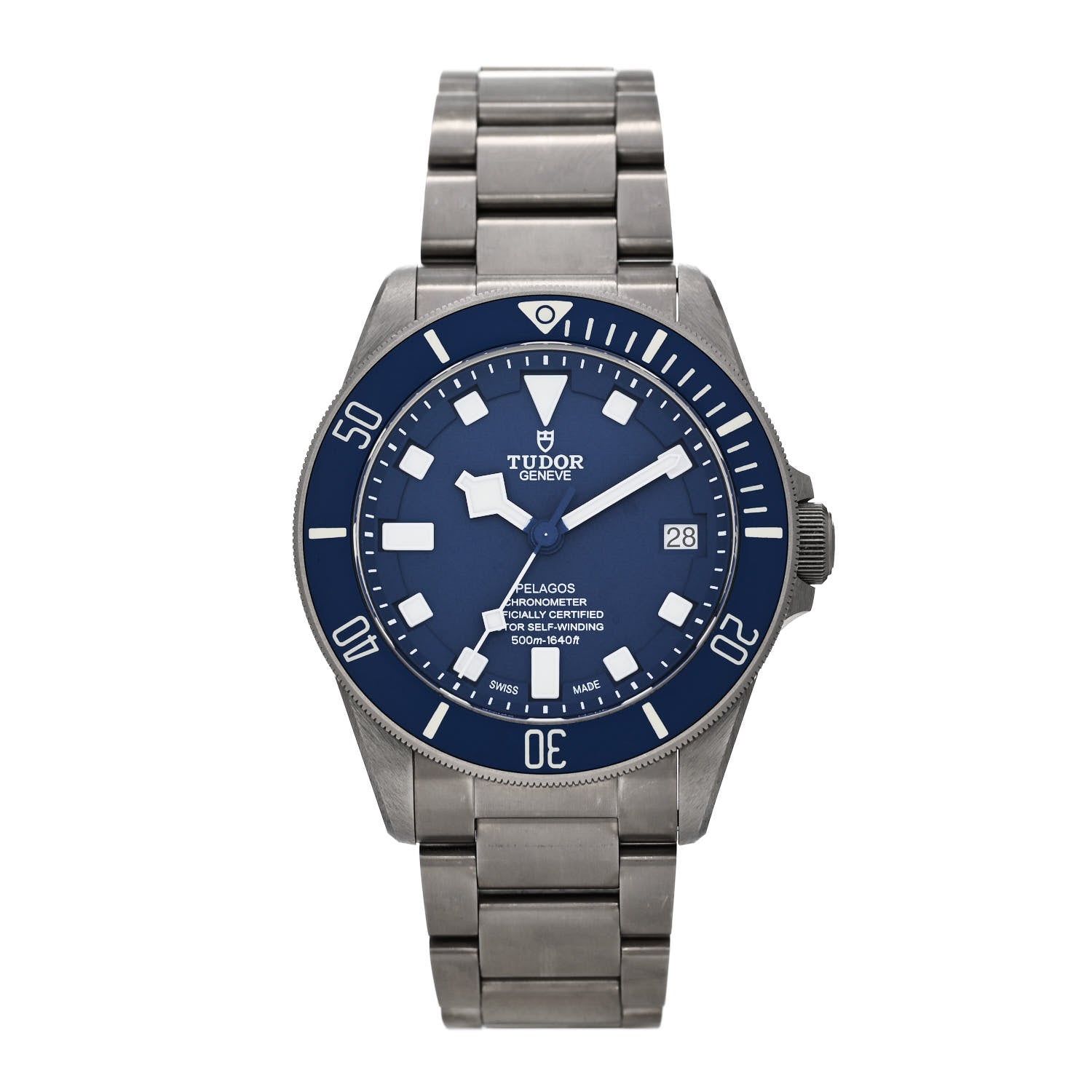 TUDOR Titanium 42mm Pelagos Automatic Watch Blue 25600TB 1 of 5