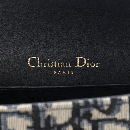 Christian Dior Oblique Saddle Belt Bag Blue 7 of 9