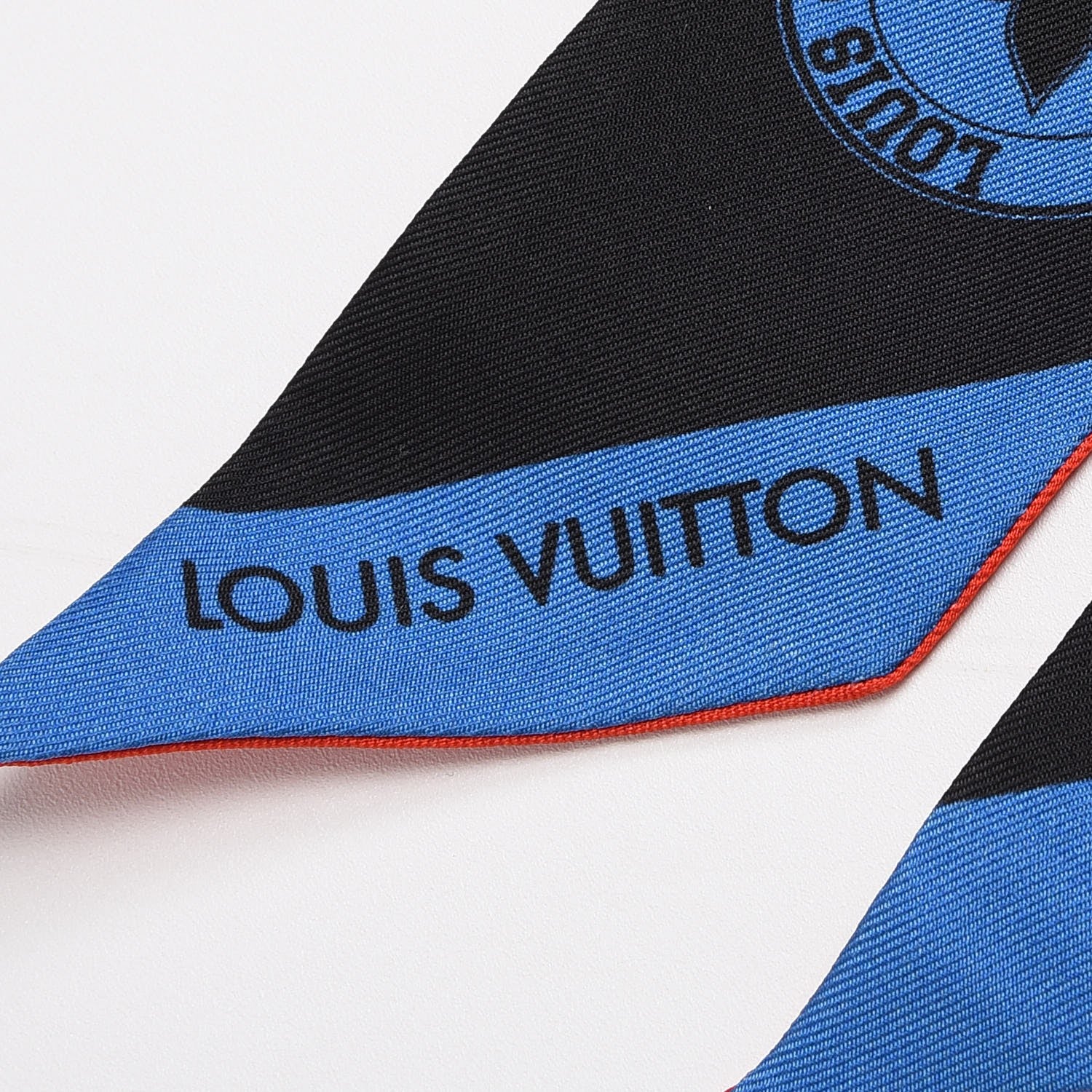 Louis Vuitton Silk Monogram World Tour Stickers BB Bandeau Rouge 3 of 4
