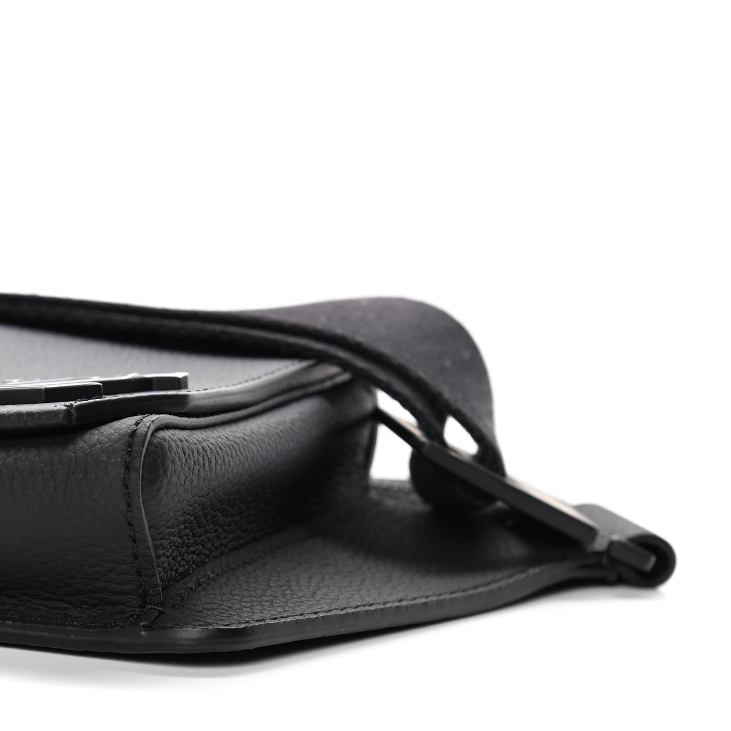 Grained Calfskin Aerogram Slingbag Black