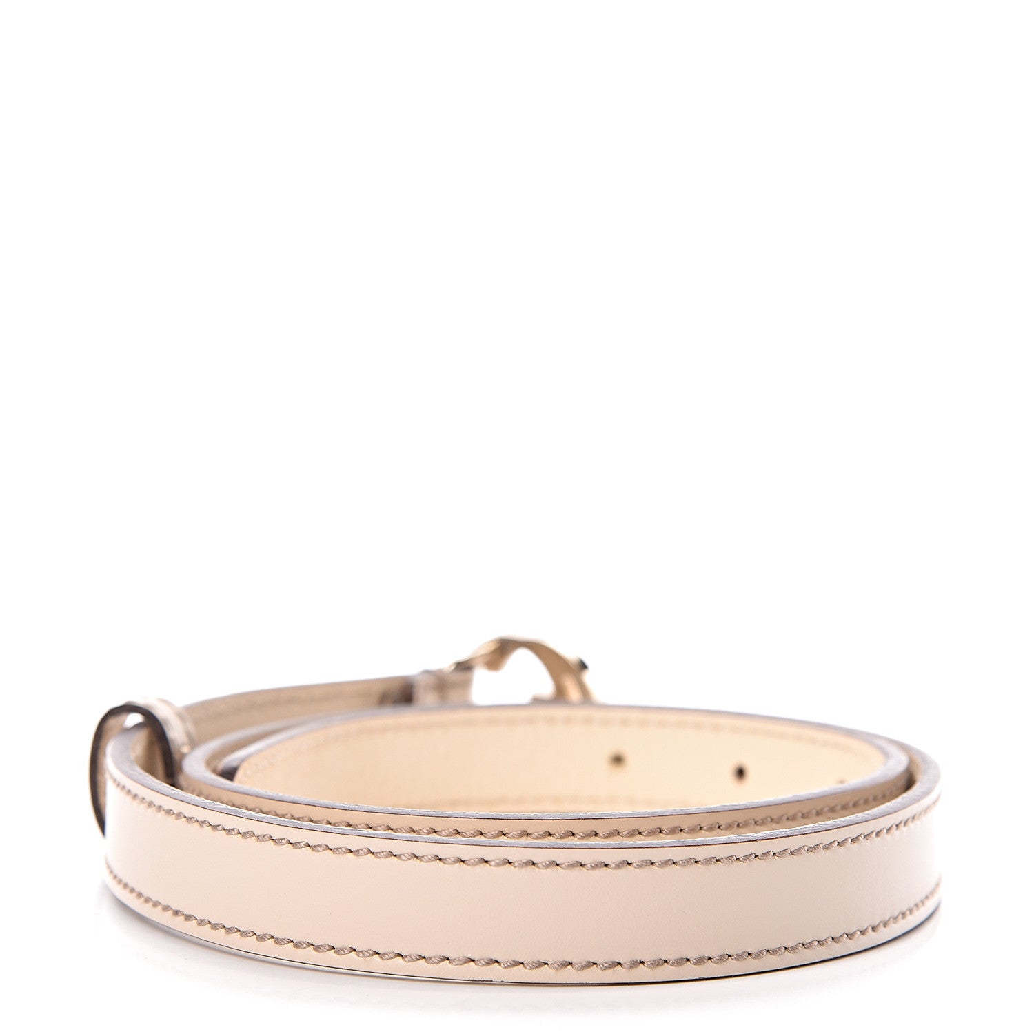 Gucci Calfskin Interlocking G 20mm Belt 75 30 Off White 3 of 6