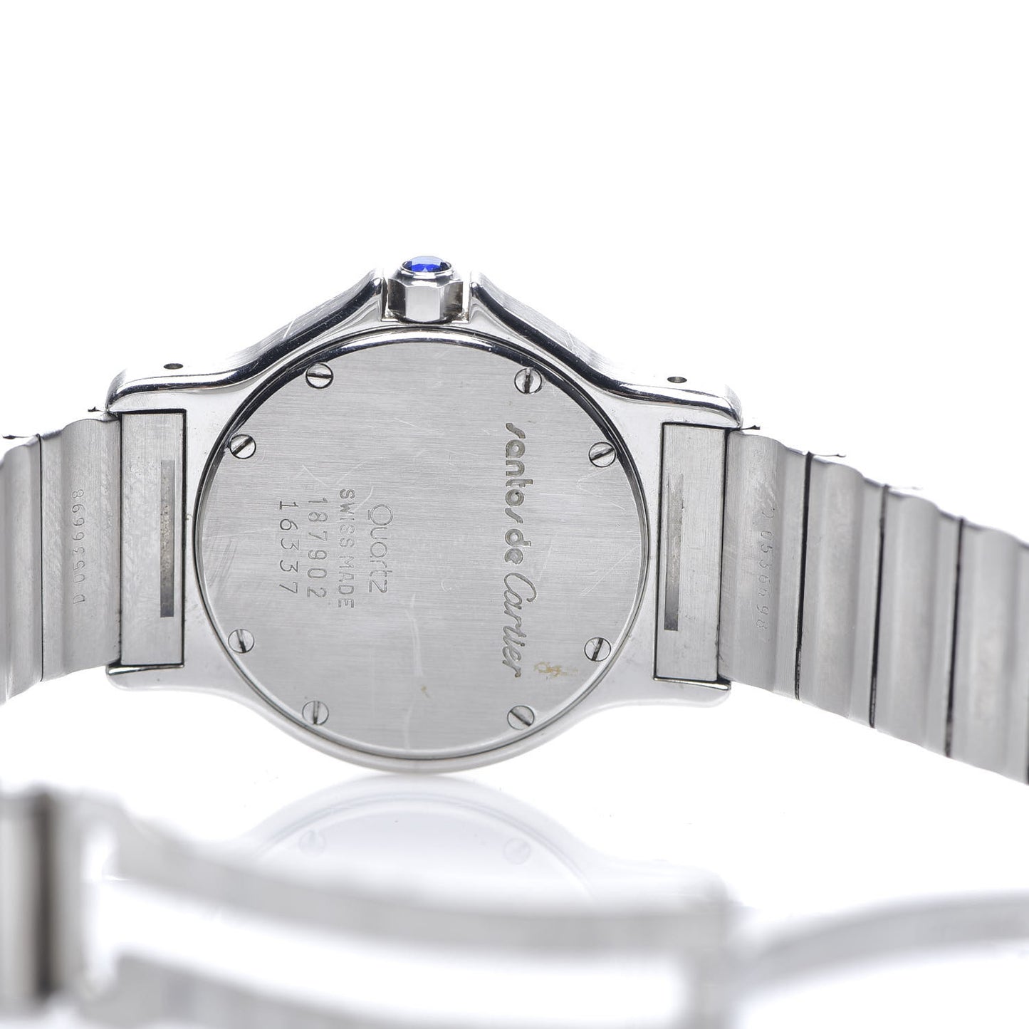 Stainless Steel 18K Yellow Gold 29mm Santos Octagon Quartz Watch