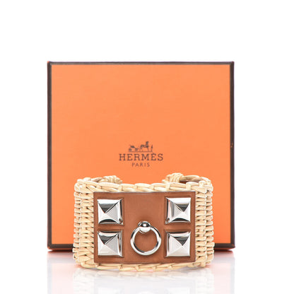 Hermes Barenia Osier Collier De Chien CDC Picnic Bracelet S Fawn 6 of 6