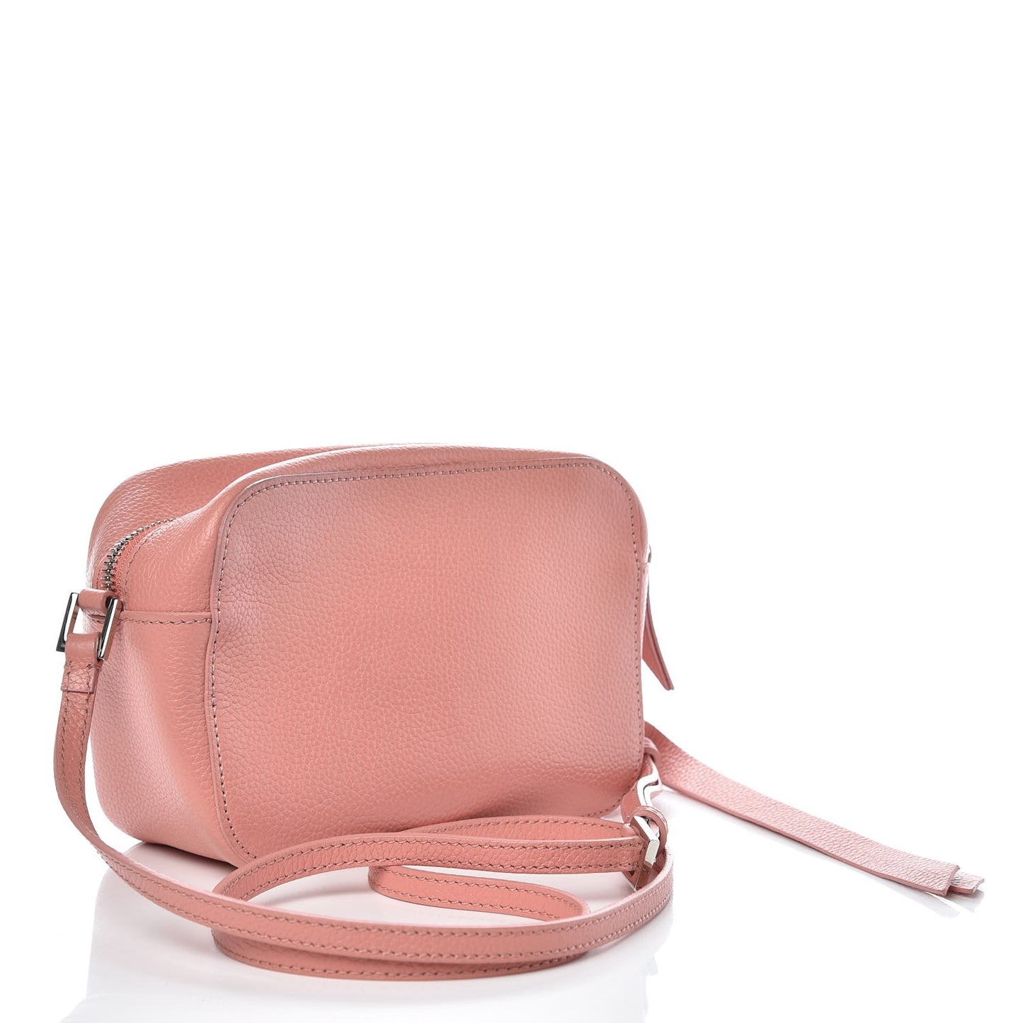 Calfskin Skull Camera Shoulder Bag Pink