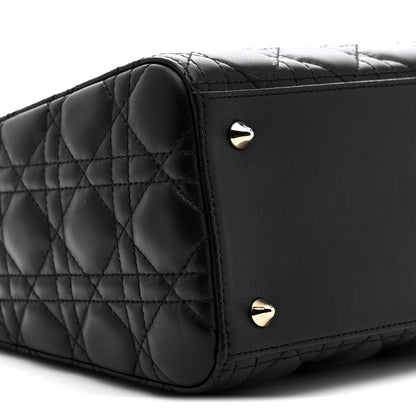 Christian Dior Lambskin Cannage Medium Lady Dior Black 16 of 21
