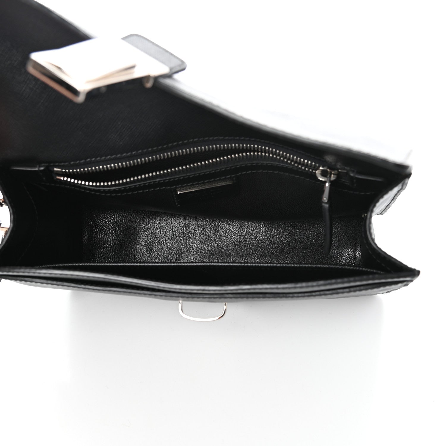 Prada Saffiano Travel Wristlet Black 5 of 8