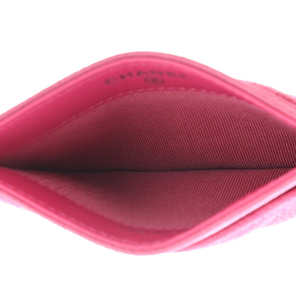 Chanel Iridescent Caviar Quilted Card Holder Pink 5 of 12