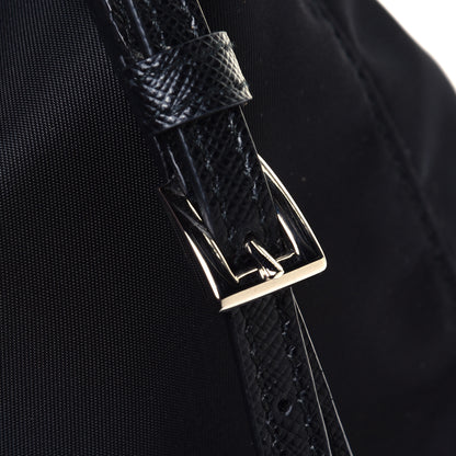 Prada Saffiano Tessuto Nylon Vela Bucket Wristlet Black 5 of 5
