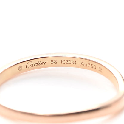 Cartier 18K Pink Gold Ballerine Wedding Band Ring 58 8.25 4 of 4