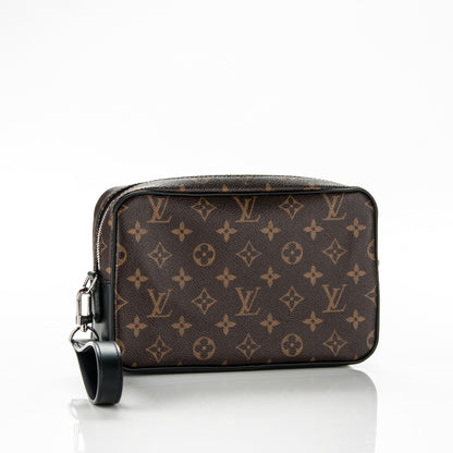 Louis Vuitton Monogram Macassar Kasai Clutch Black 3 of 7