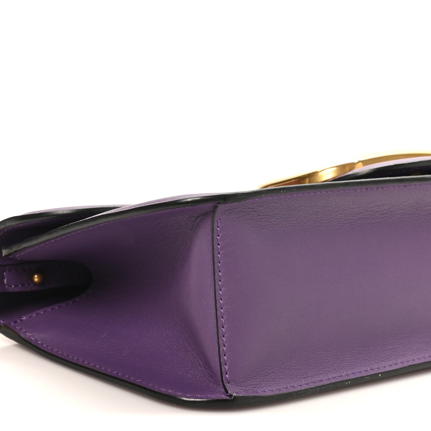 Valentino Garavani Calfskin Vlogo Loco Shoulder Bag Glicine 8 of 9