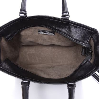 Bottega Veneta Metallic Grosgrain Intrecciato Tote Argento Ossidato 6 of 10