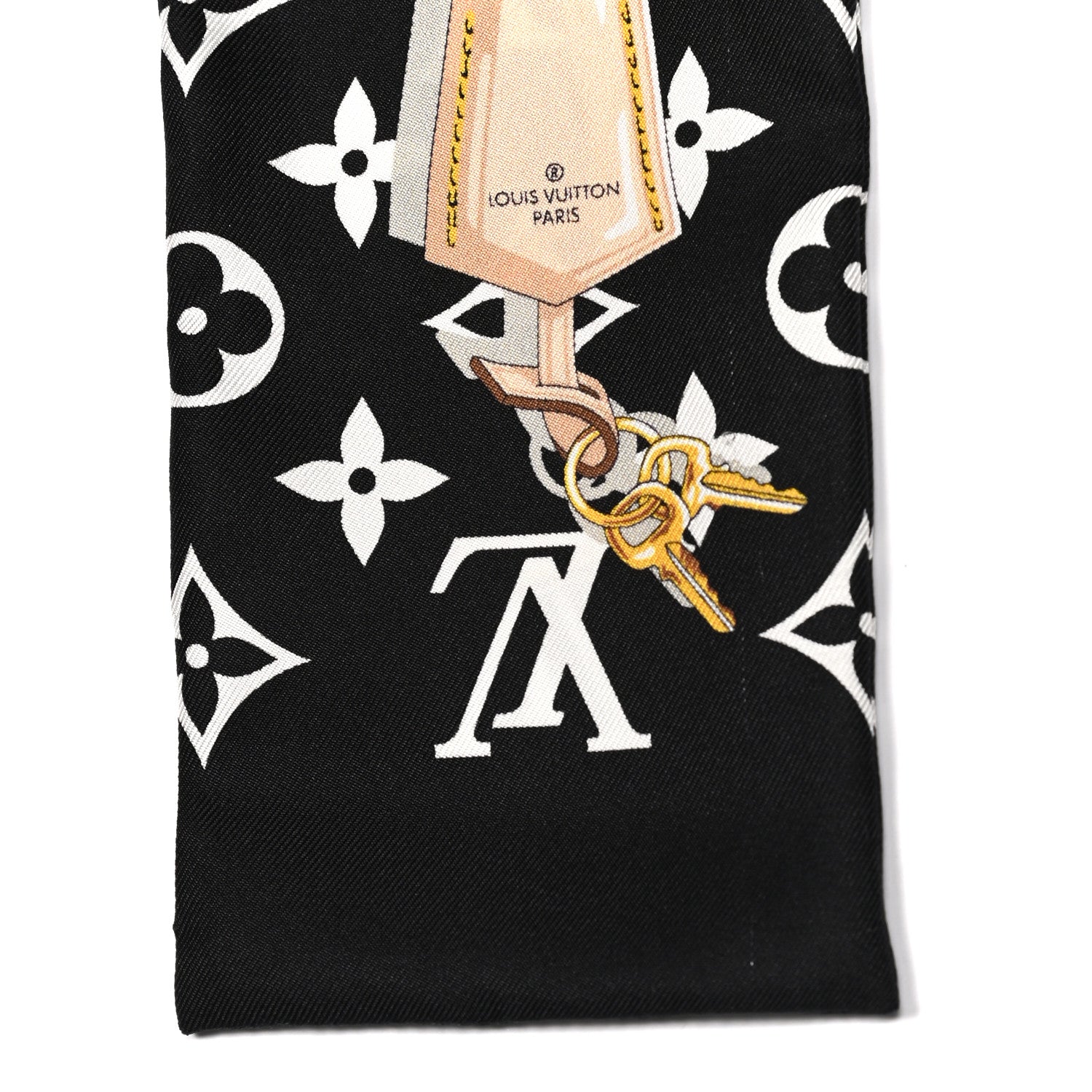 Louis Vuitton Silk Monogram Confidential Bandeau Black 3 of 4