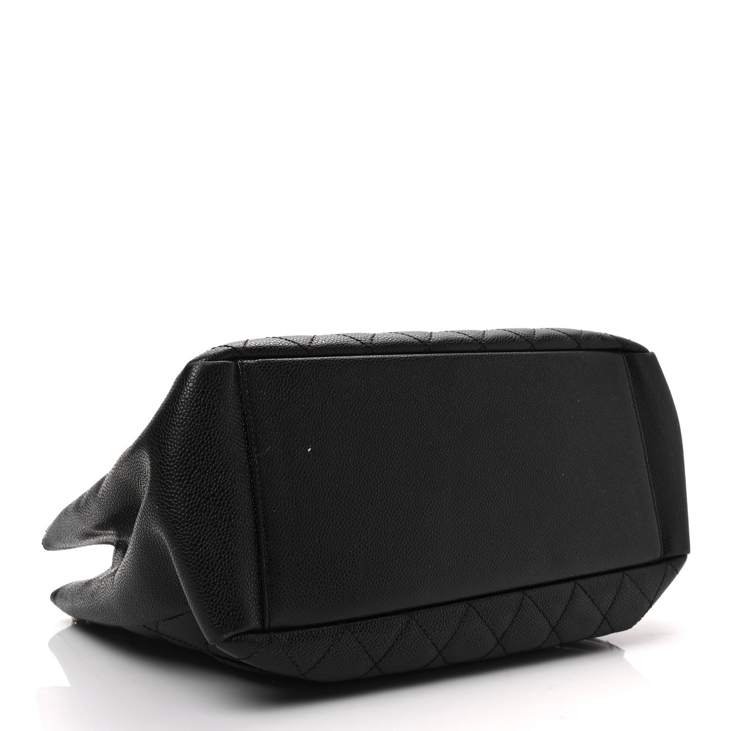 Caviar Quilted Grand Shopping Tote GST Black