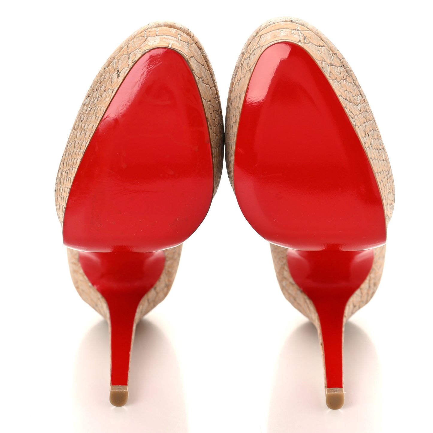 Cork Snake Print Bianca 140 Pumps 36 Beige