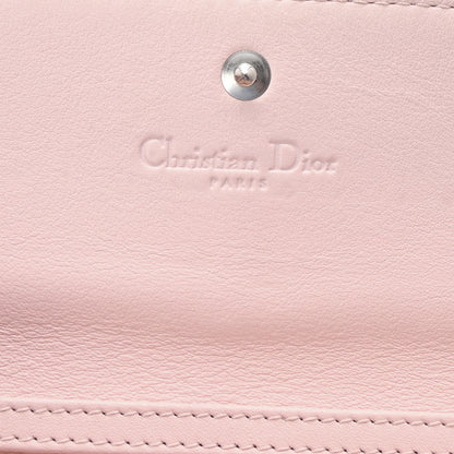 Christian Dior Patent Cannage Lady Dior Rendezvous Wallet On Chain Light Pink 5 of 9
