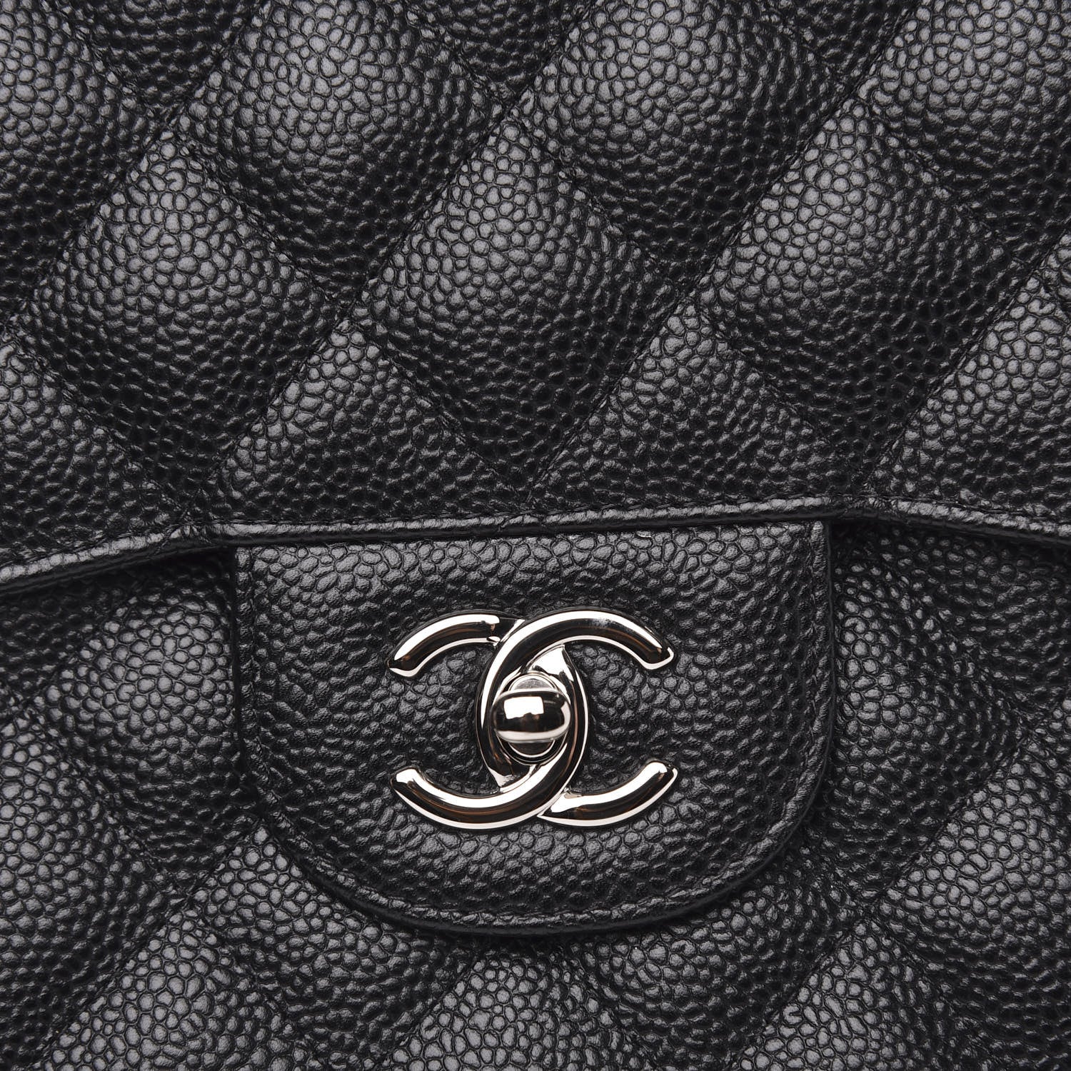 Chanel Caviar Quilted Jumbo Double Flap Black 10 of 11