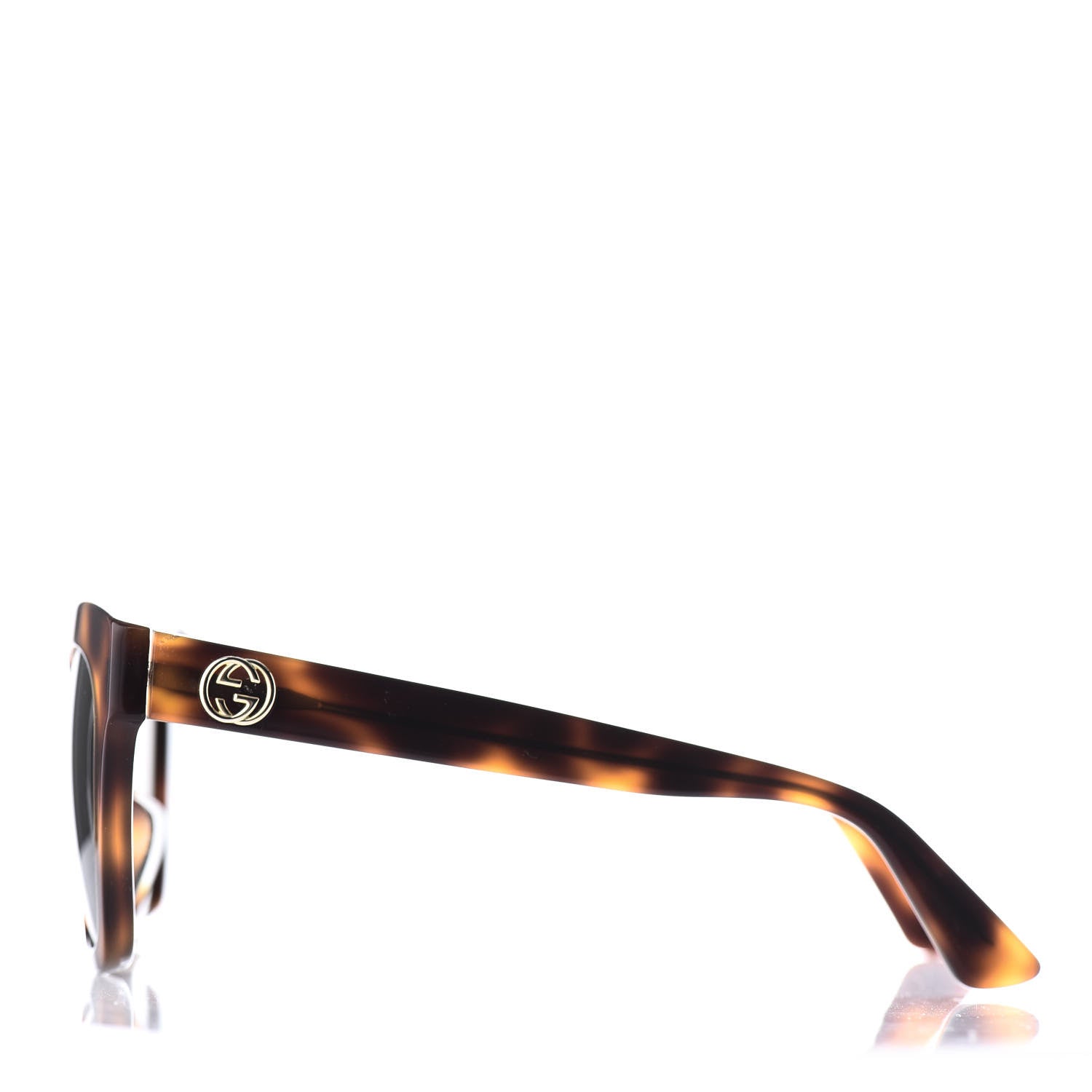 Gucci Acetate Square Frame Sunglasses GG0029S Tortoise 3 of 8