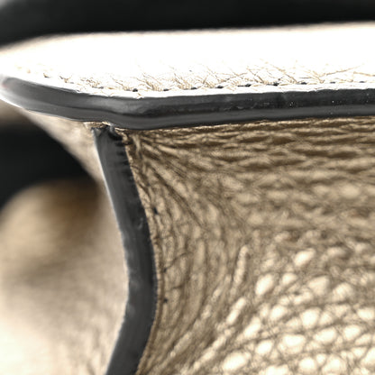 Valentino Garavani Metallic Pebbled Calfskin Mini Glam Lock Rockstud Flap Skin 10 of 12