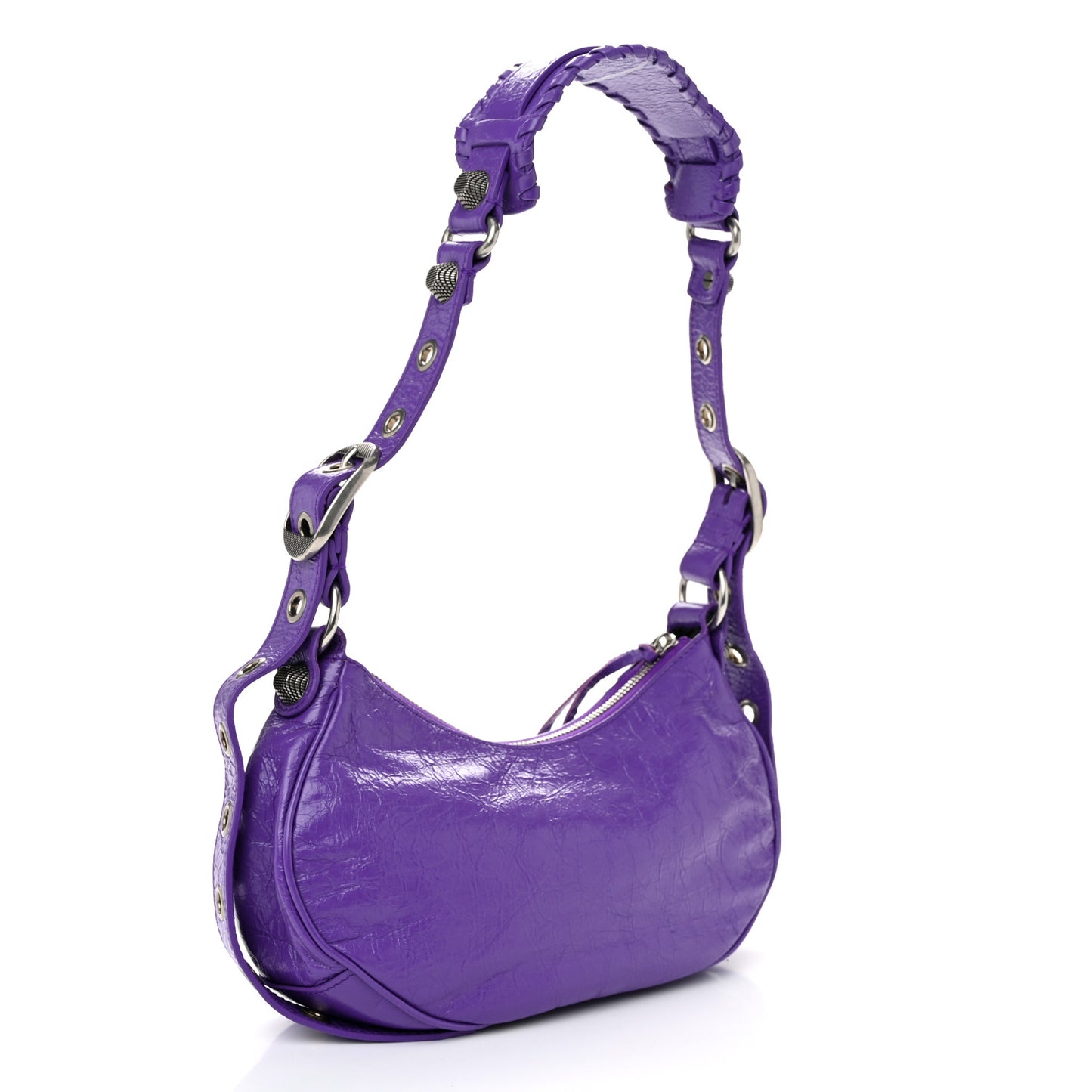 Agneau Arena Le Cagole Shoulder Bag XS Purple