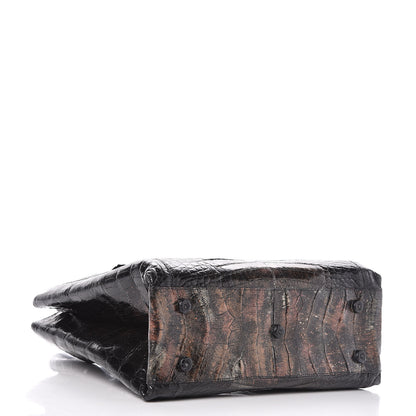 Nancy Gonzalez Metallic Crocodile Tote Black Bronze 4 of 8