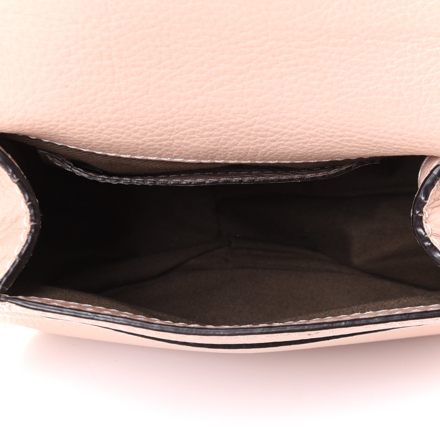 Chloe Calfskin Mini Marcie Round Crossbody Bag Blush Nude 8 of 8