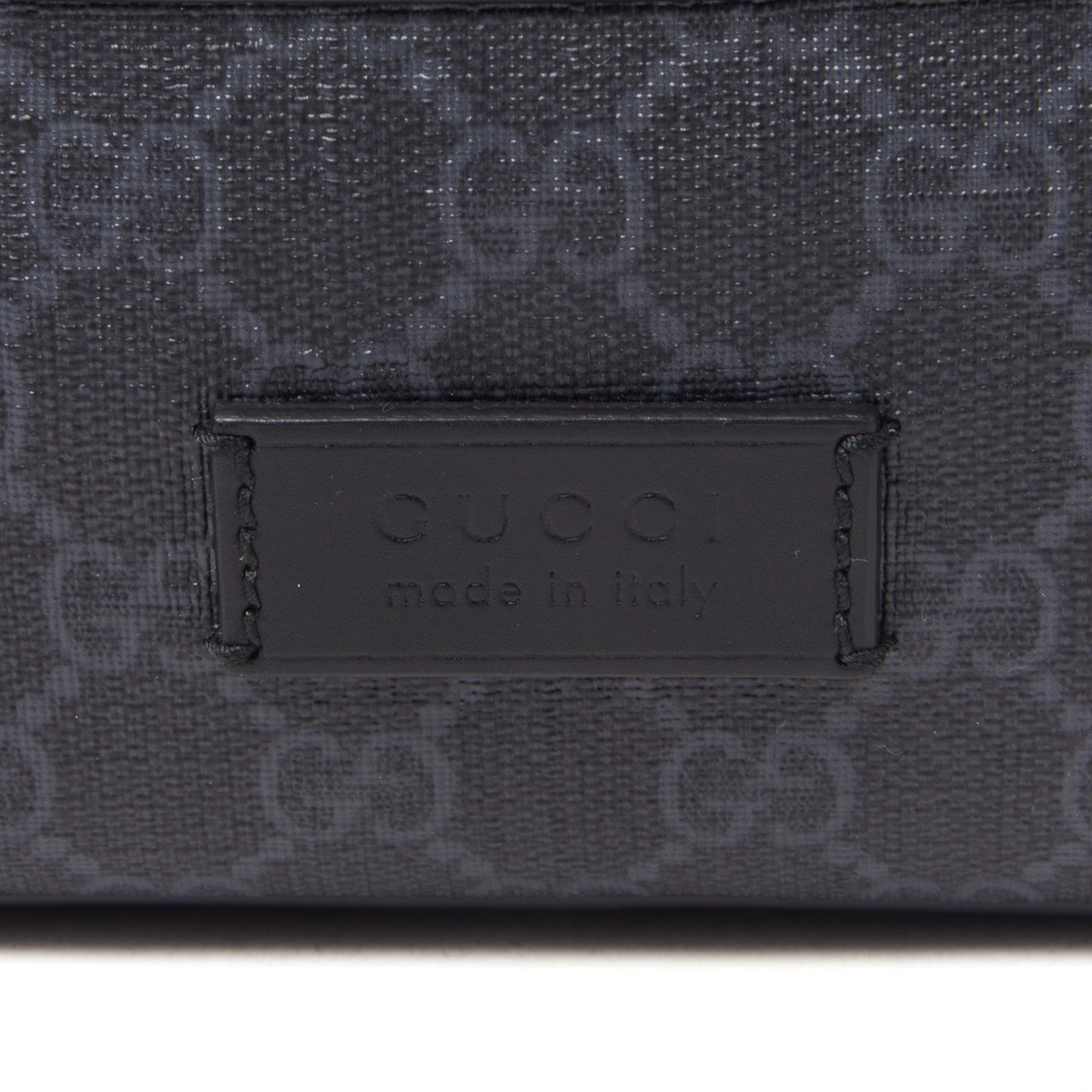 Soft GG Supreme Monogram Web Belt Bag Black Grey