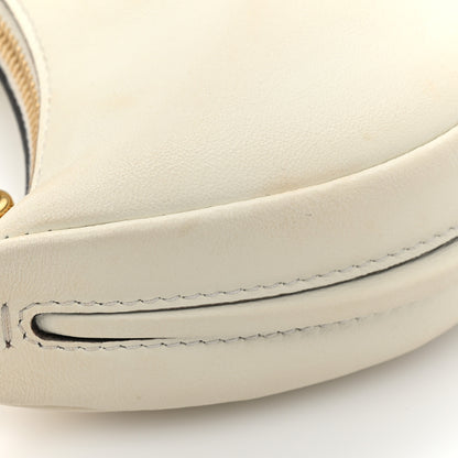 Fendi Vitello Grace Matte Nano Fendigraphy Hobo Charm White Ice 9 of 11