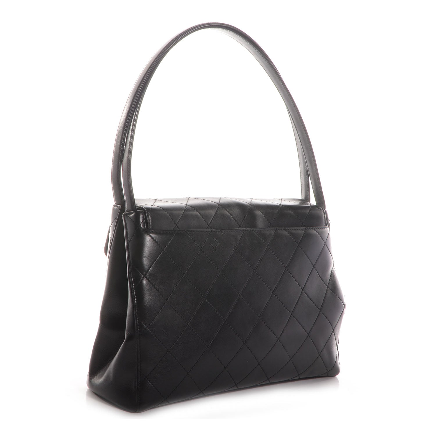 Chanel Lambskin Shoulder Flap Bag Black 3 of 8