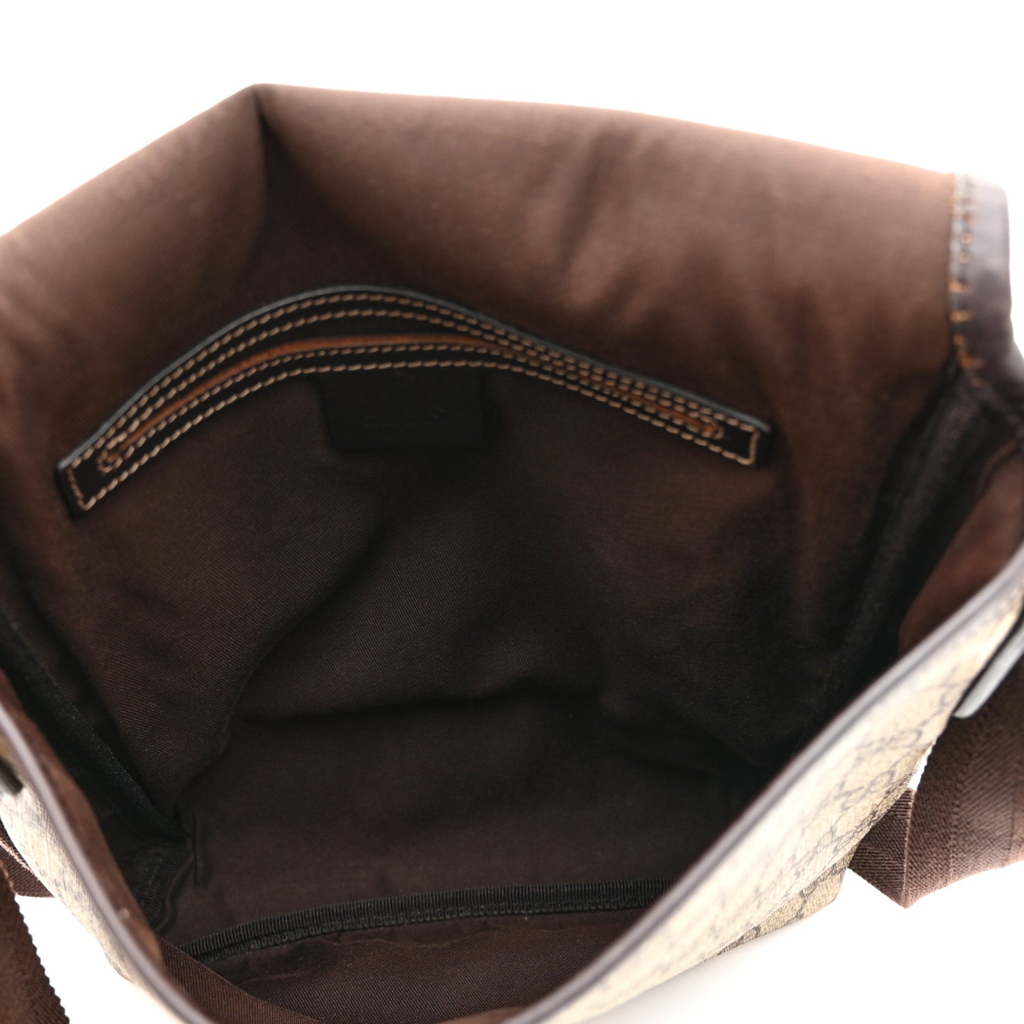 GG Plus Monogram Small Flap Messenger Bag Beige Dark Brown