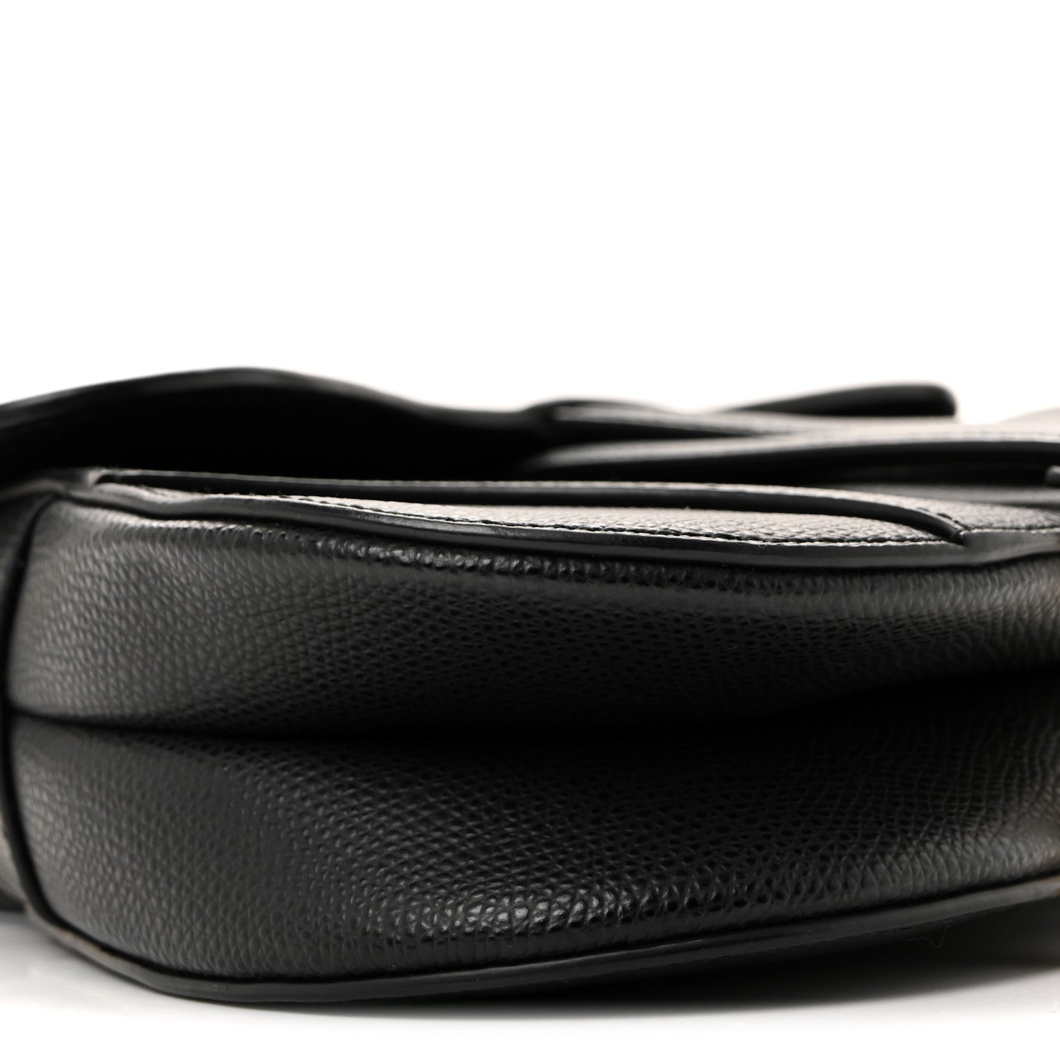 Christian Dior Grained Calfskin Mini Saddle Bag Black 9 of 13