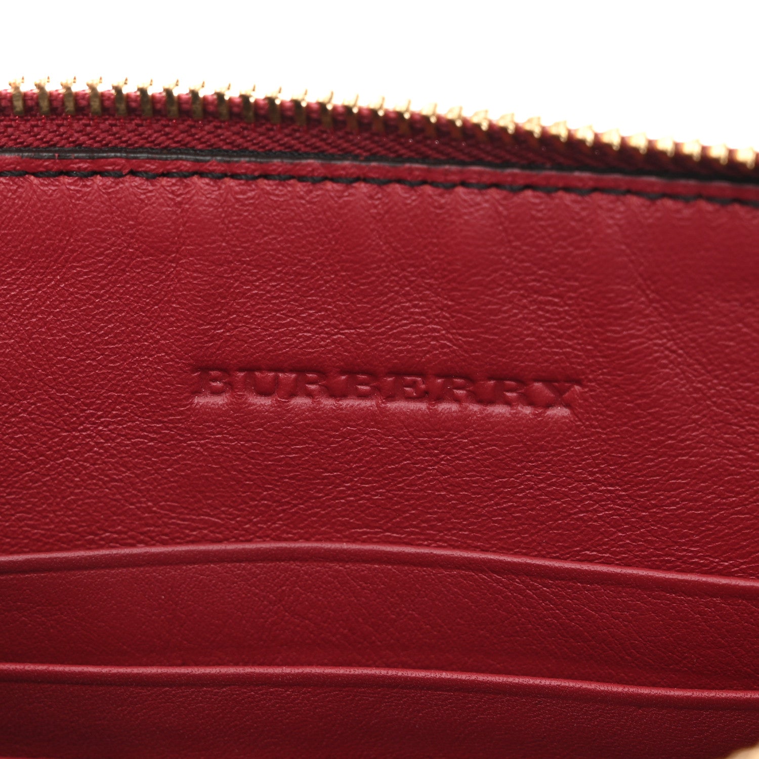 Burberry House Check Derby Peyton Crossbody Clutch Bag Red 6 of 9