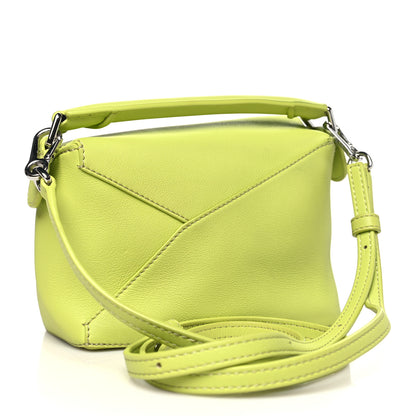 Loewe Calfskin Mini Puzzle Edge Bag Lime 3 of 11
