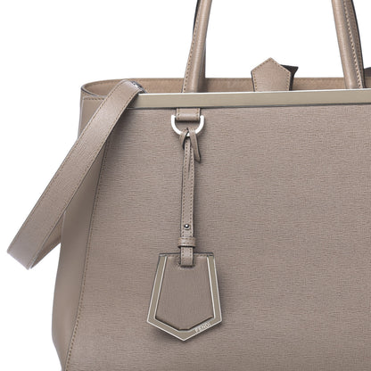 Fendi Vitello Elite Regular 2Jours Tote Tortora 10 of 12