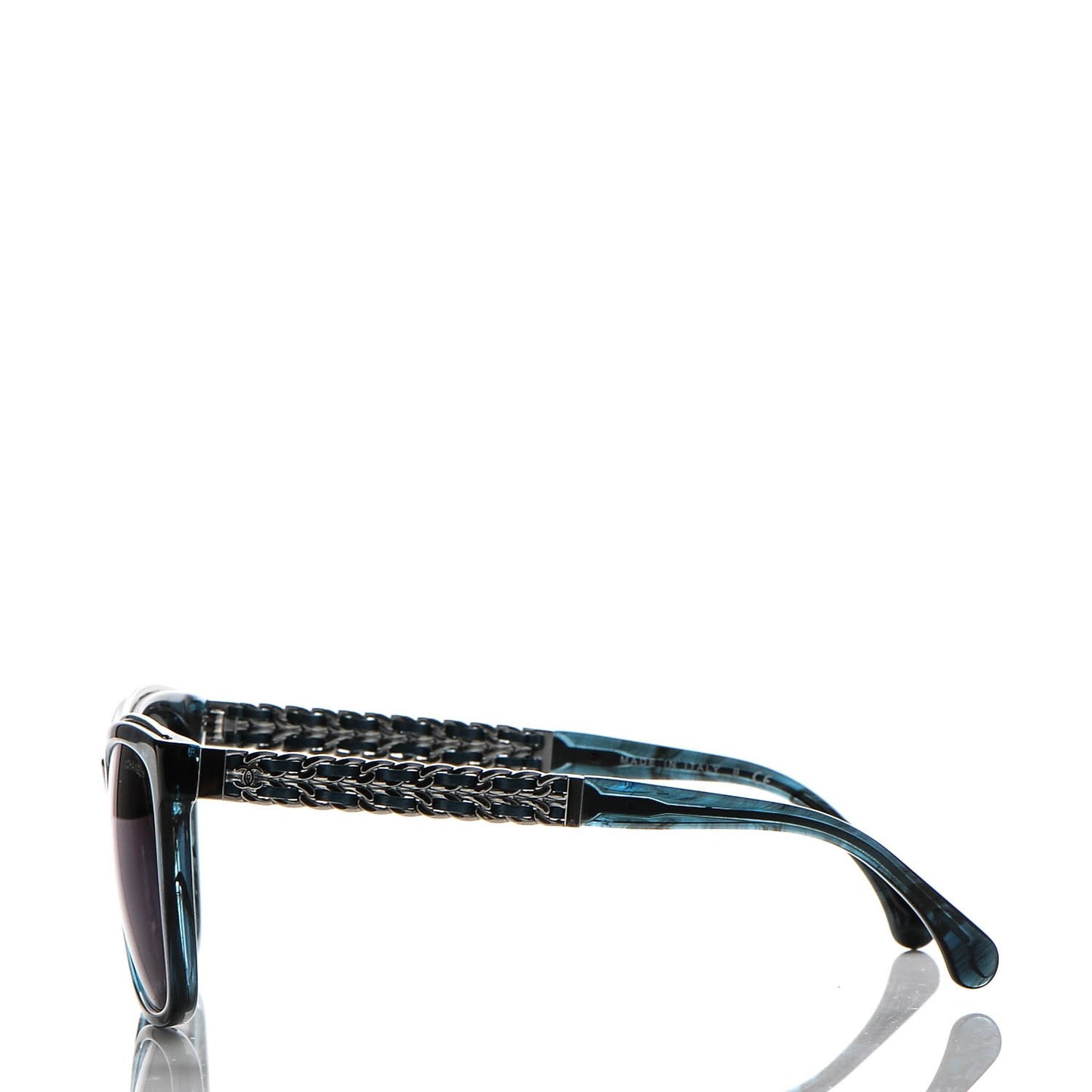 Square Chain Sunglasses 5360-Q Dark Blue